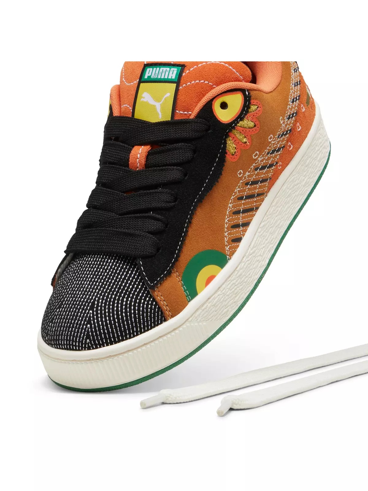 PUMA Suede XL DDLM "Caramel Latte/PUMA Black" Men's Shoe - 5