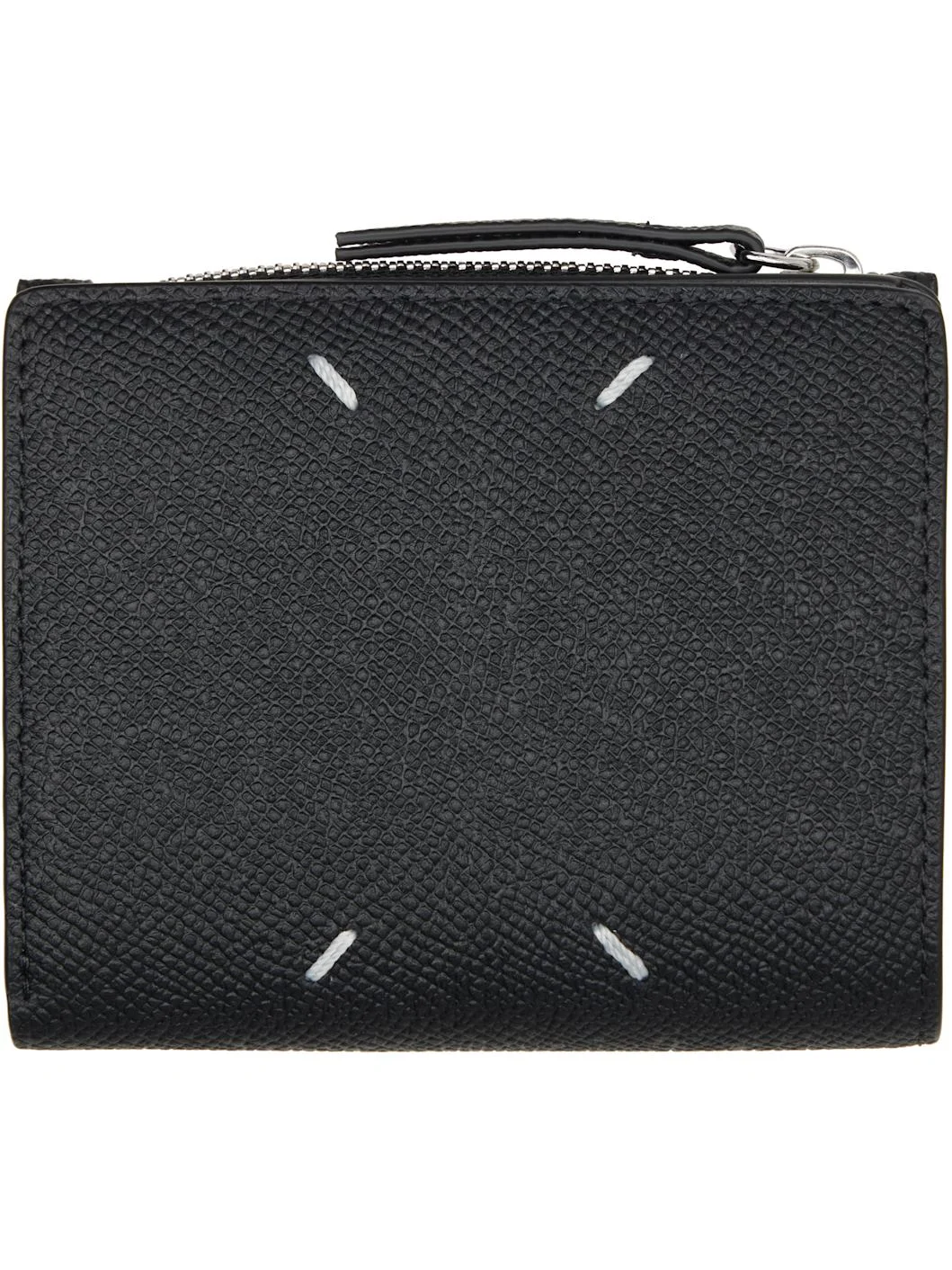 Black Four Stitches Wallet - 1