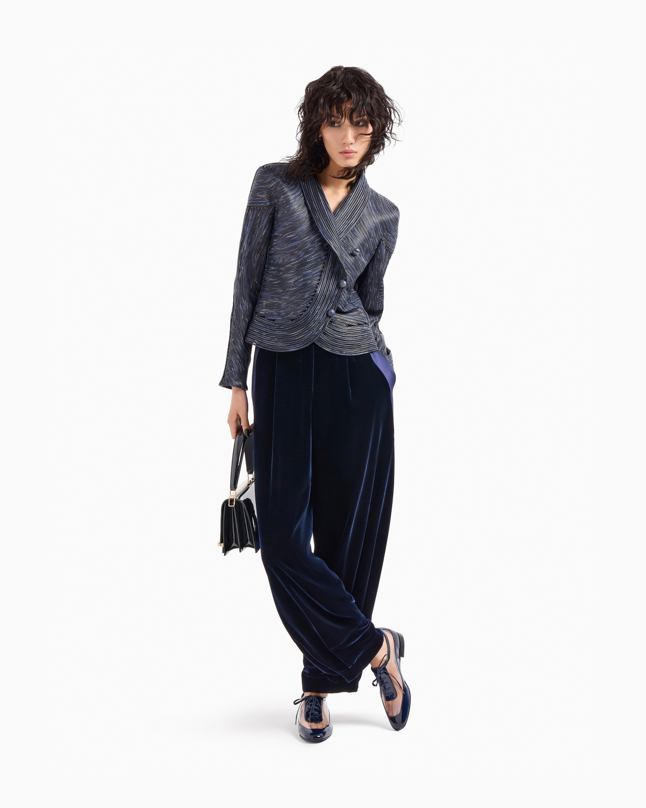 EMBROIDERED NAPPA LEATHER SINGLE-BREASTED JACKET - 2