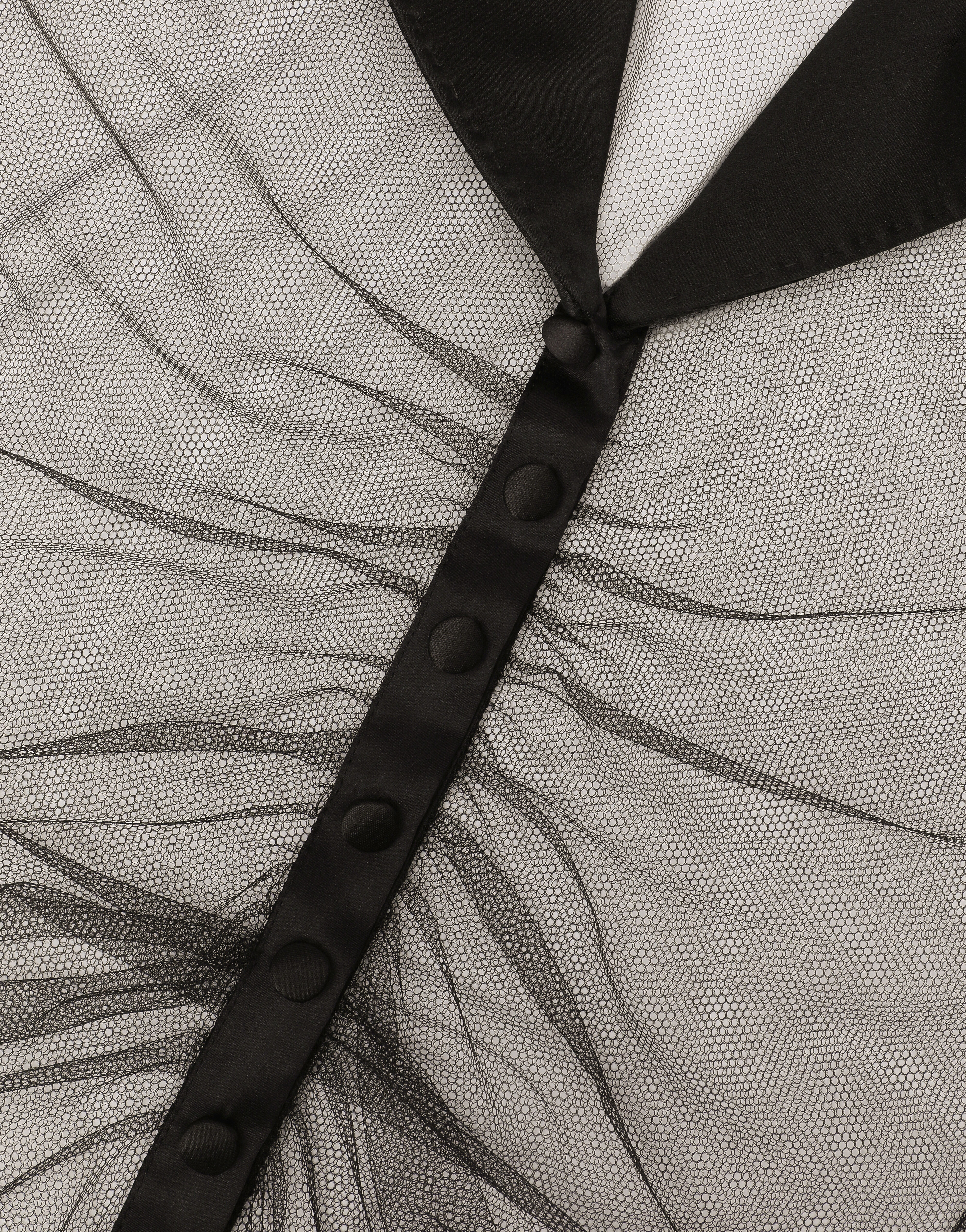 Tulle jacket with satin details - 9