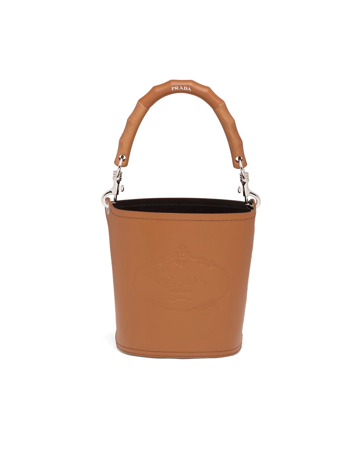 Leather Prada Tambour Bucket Bag - 1