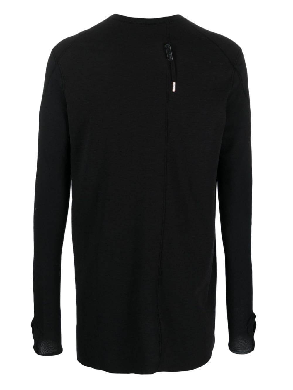 round-neck ribbed cotton sweatshirt - 4