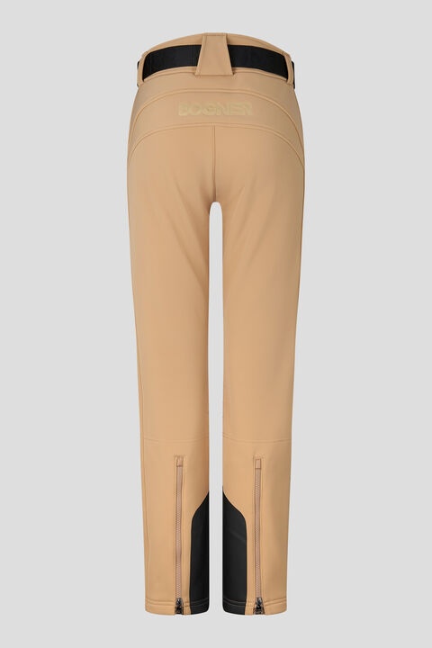 Beige Elaine softshell stirrup ski trousers, Bogner