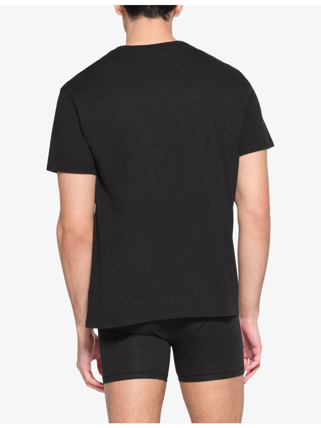 Crewneck short-sleeve cotton-jersey T-shirt - 4