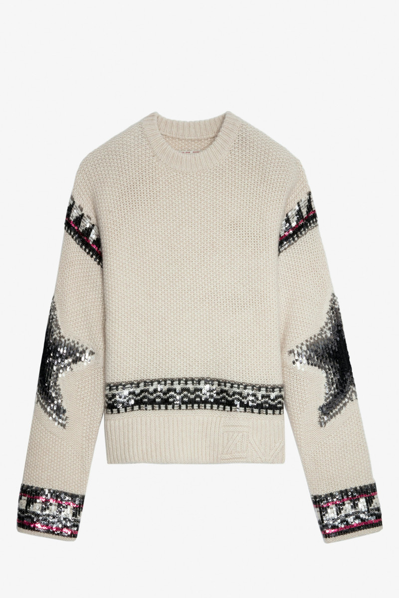 Kanson Sequins Cashmere Sweater 1