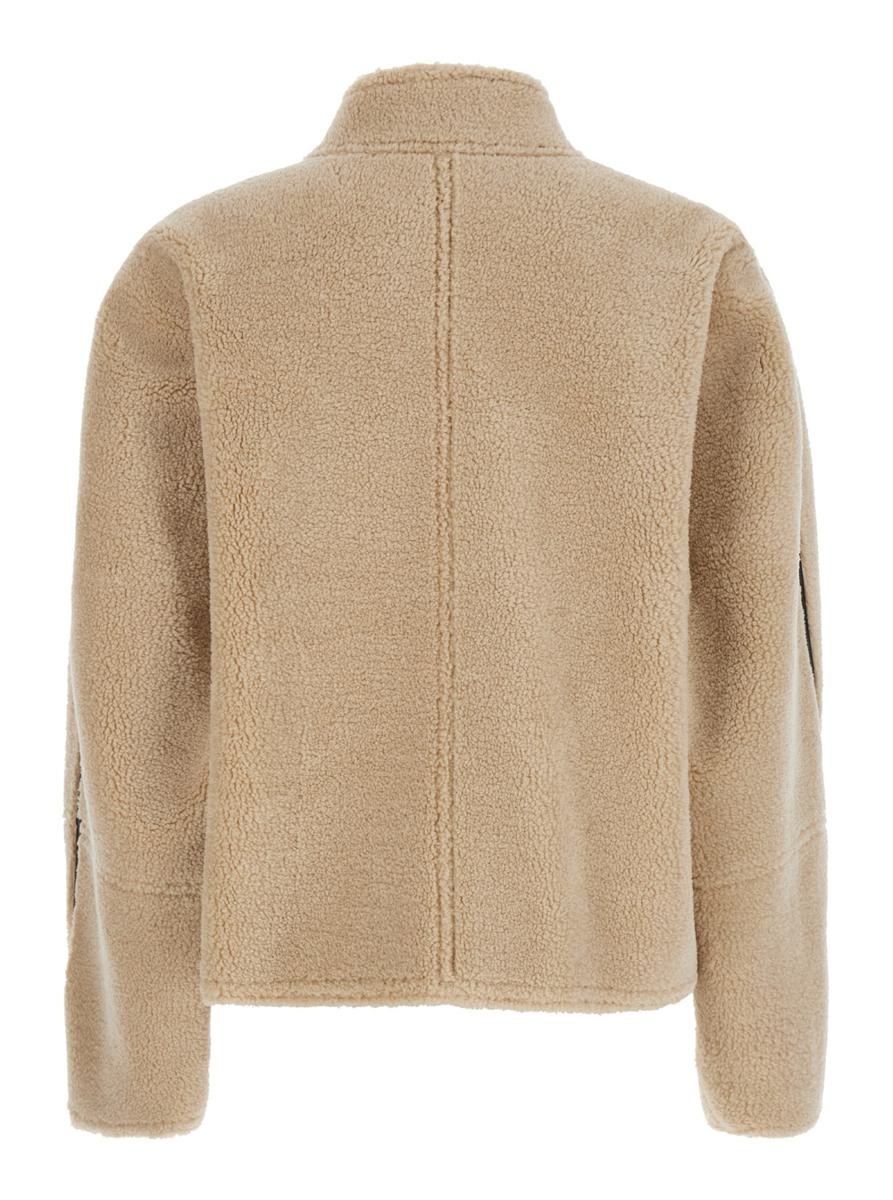 [LOW CLASSIC] /☆24FW SHORT SHEARLING REVERSIBLE COAT/BEIGE Short Shearling Reversible Coat