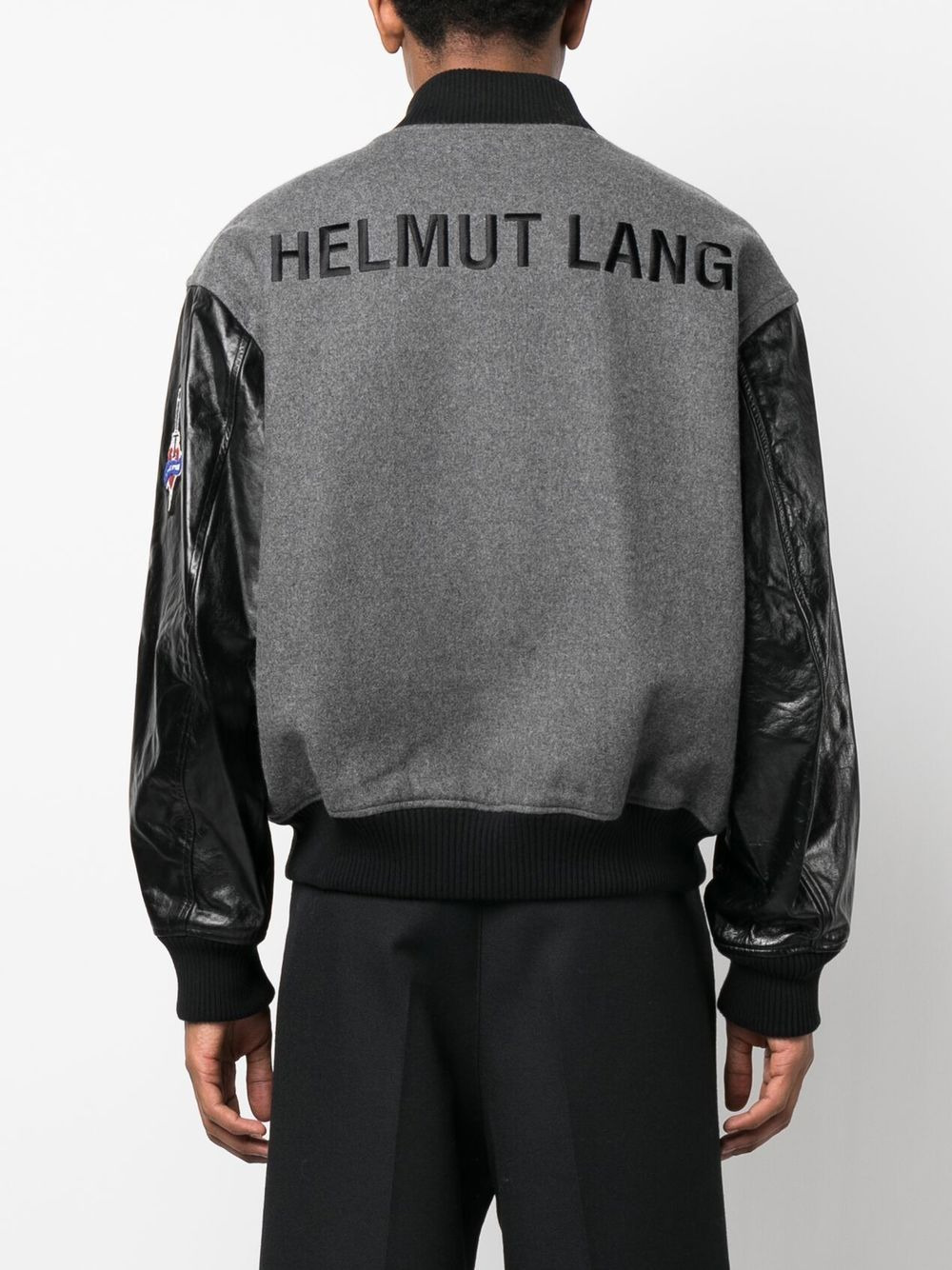 logo varsity bomber jacket - 4
