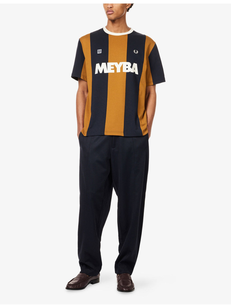 Fred Perry Button-Up Tailored Cotton-Jersey Track Pants outlook