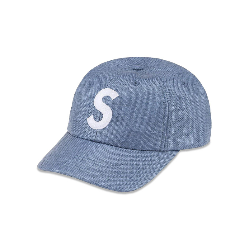 Supreme Raffia S Logo 6-Panel 'Navy' - 1