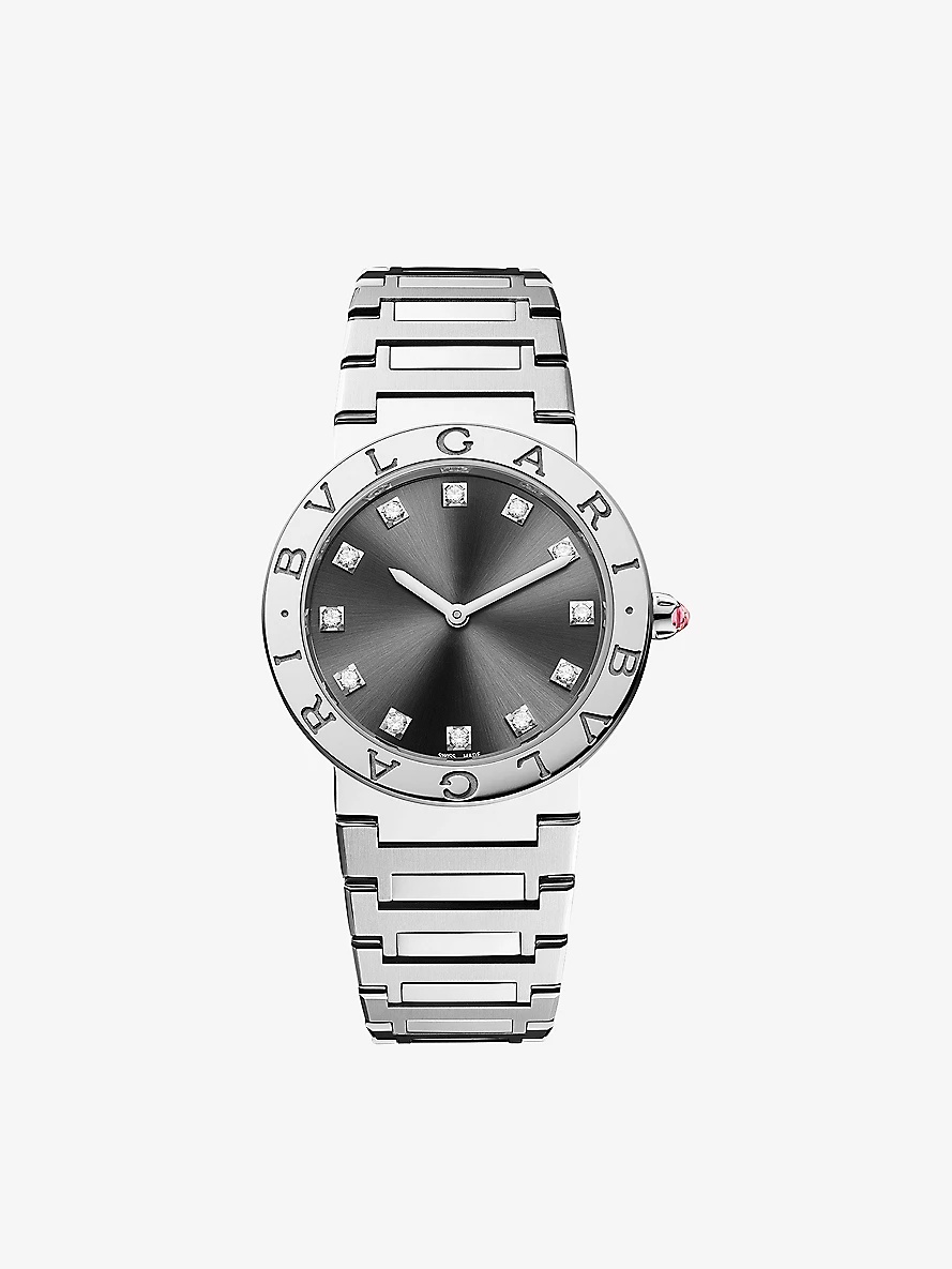 BVLGARI BVLGARI stainless steel and diamond watch - 1