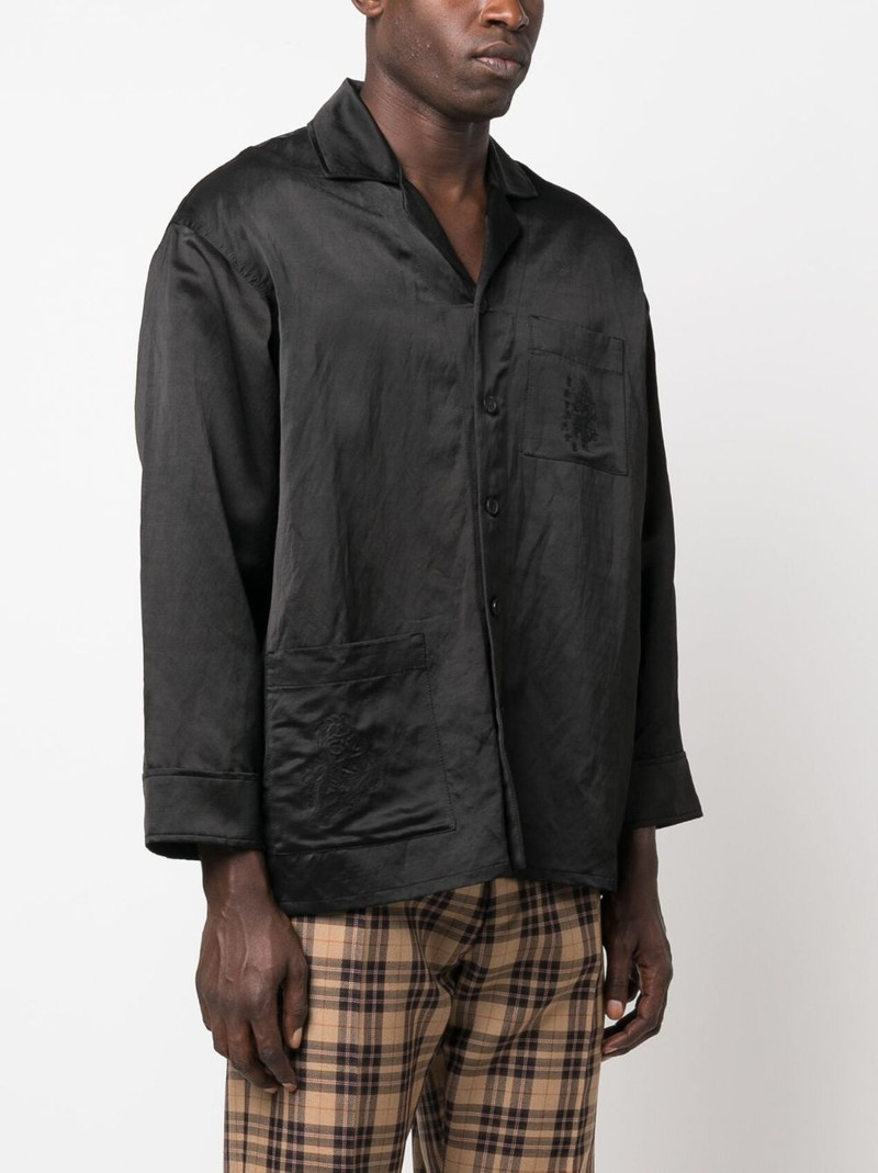 logo-embroidered long-sleeve shirt 3