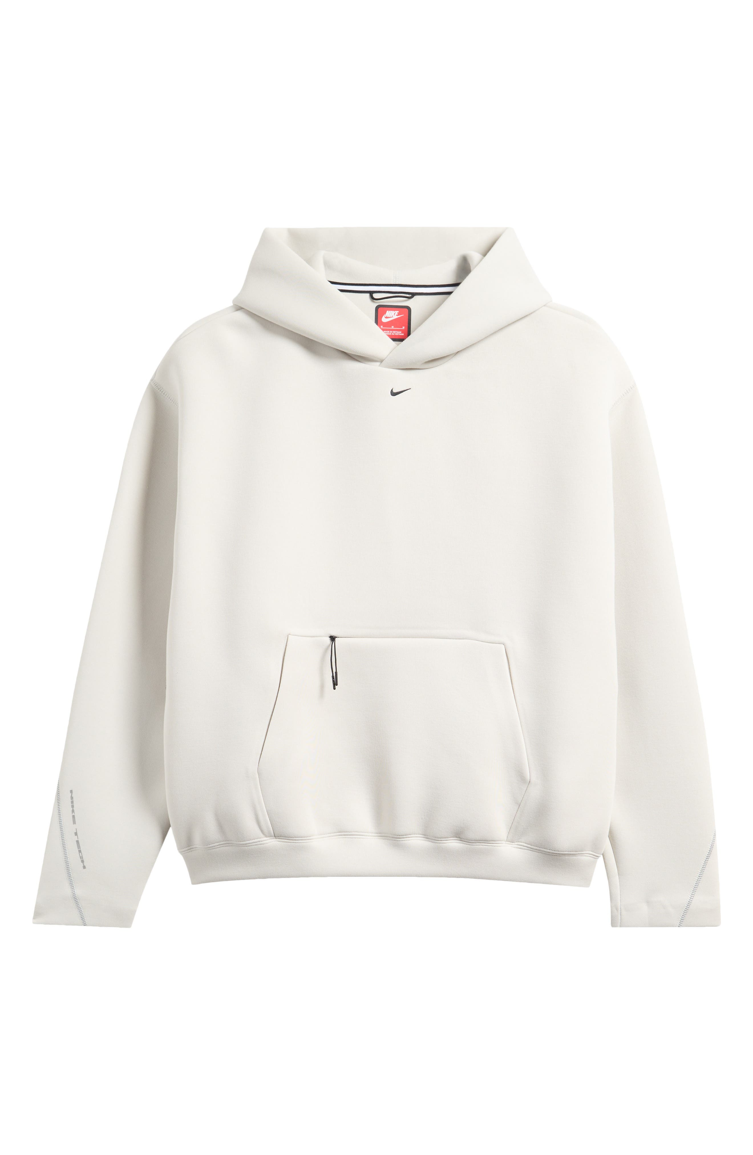 Nike Oversize Hoodie in Light Bone/Black at Nordstrom - 5