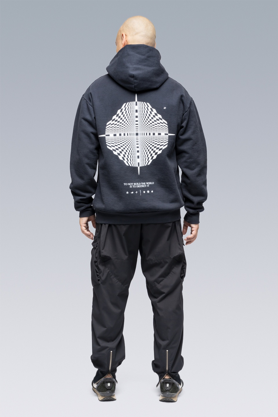 FIS8-RS Cotton Hooded Sweatshirt Black - 4