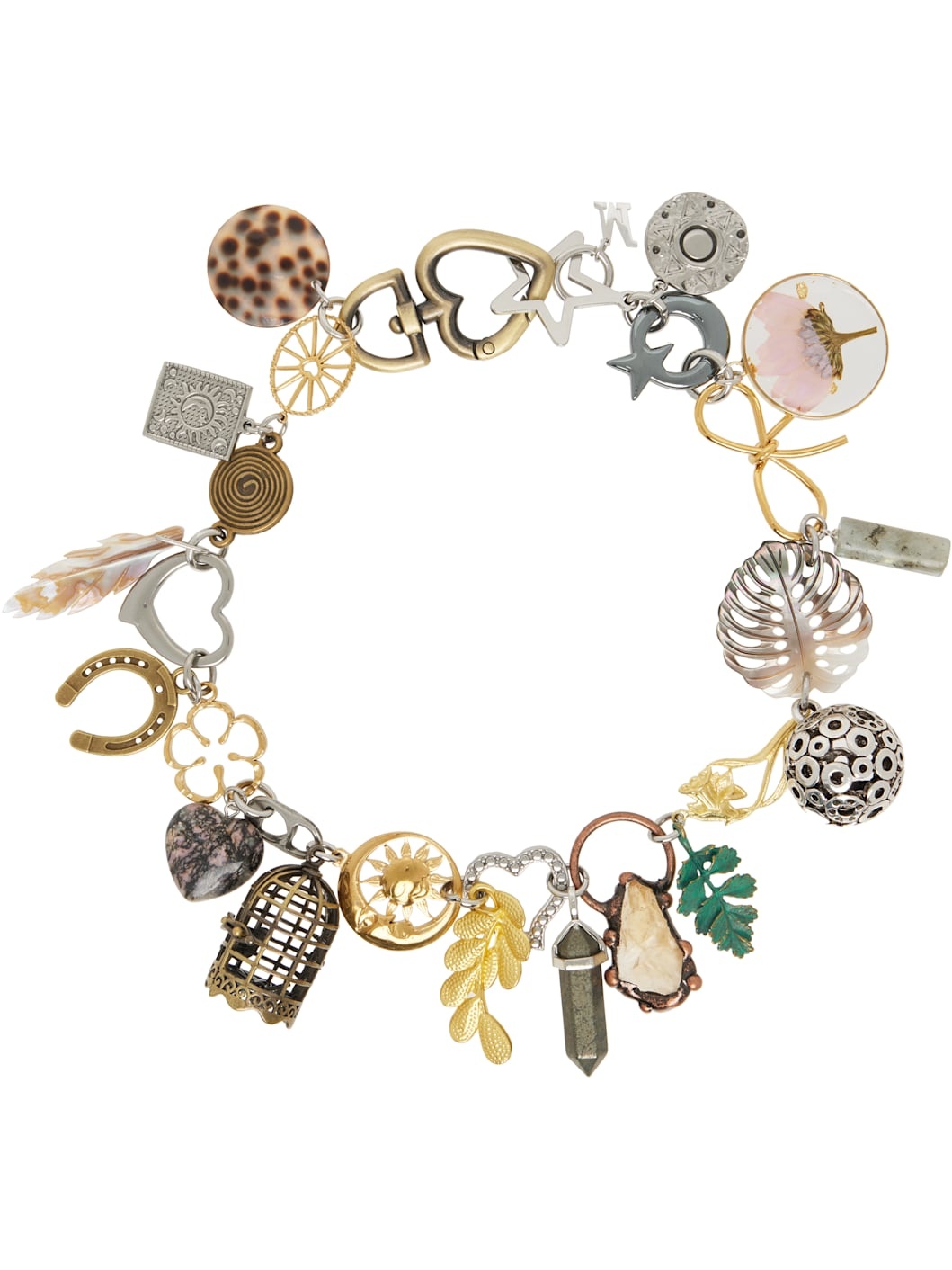 Multicolor Relic Charm Necklace - 1