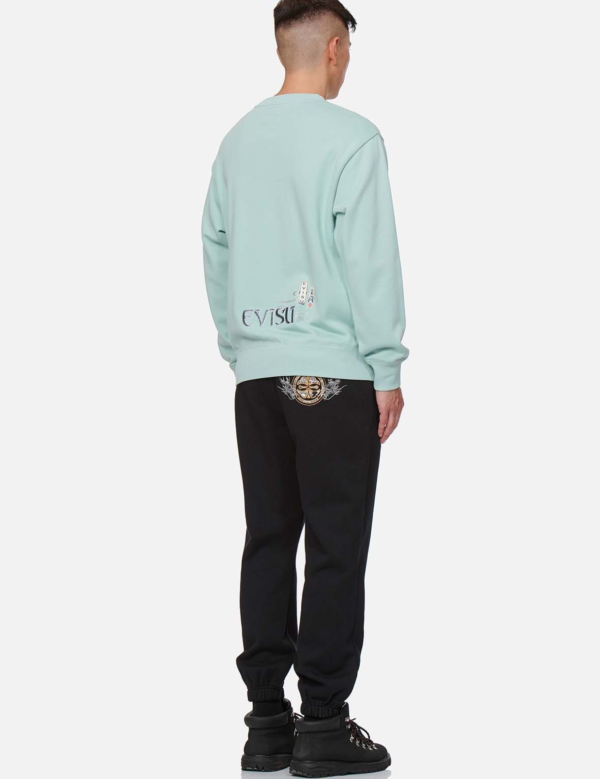 KAMON BROCADE APPLIQUÉ SWEATPANTS - 5