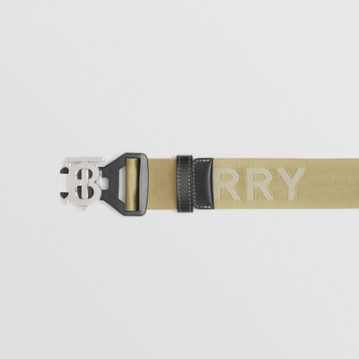 Burberry Monogram Motif and Logo Webbed Jacquard Belt outlook