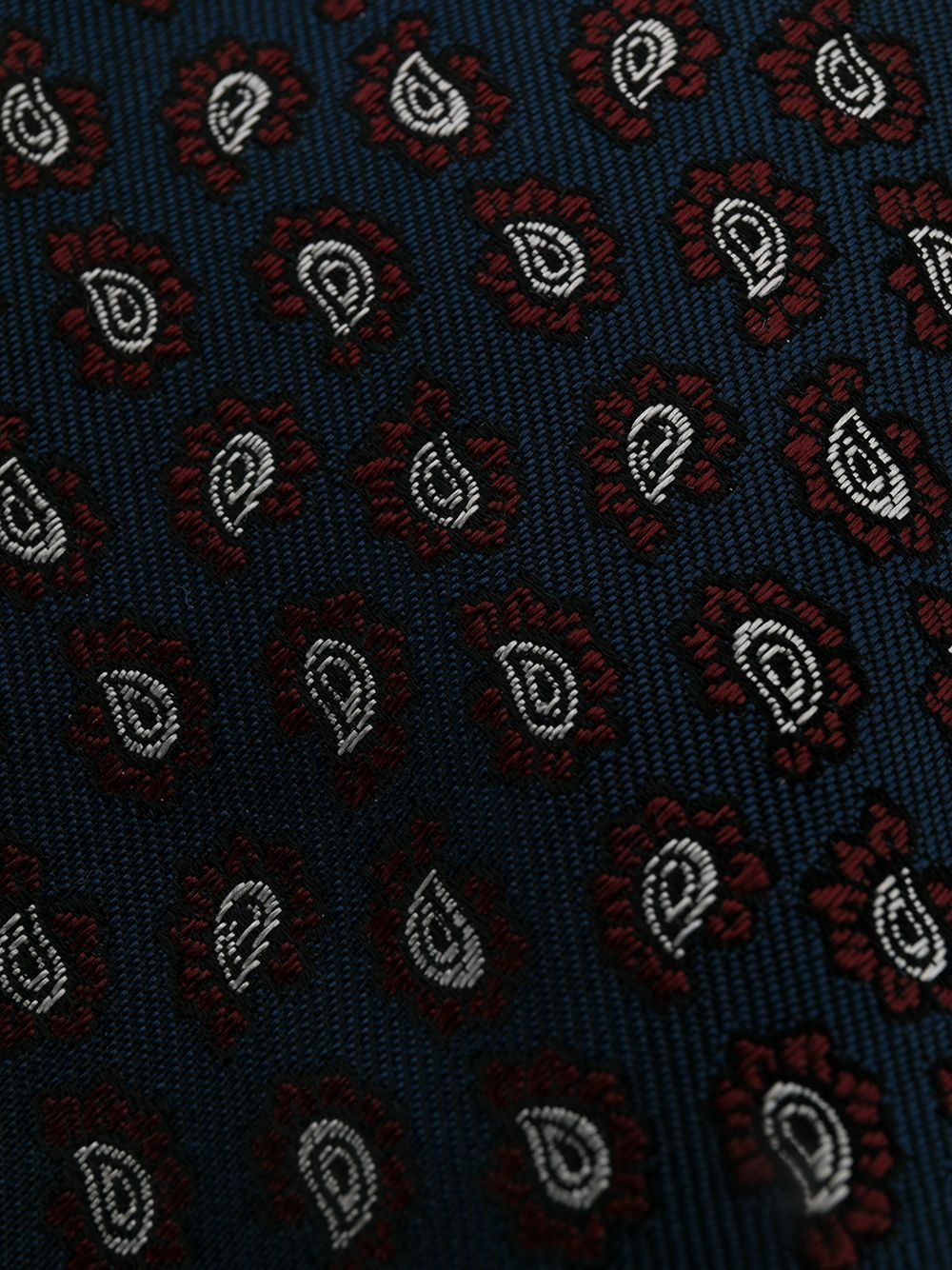 paisley-print silk tie - 2