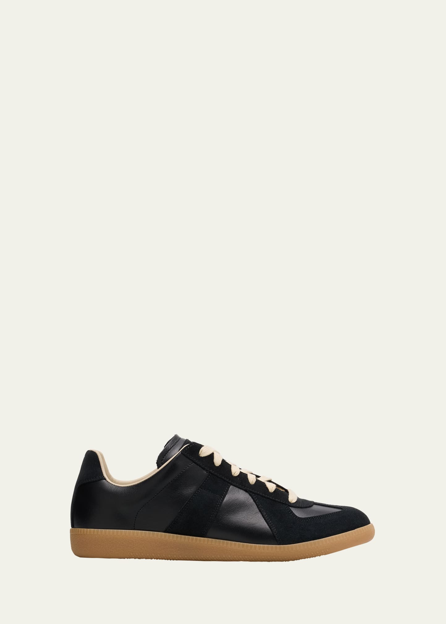 Men's Replica Leather Low-Top Sneakers - 1