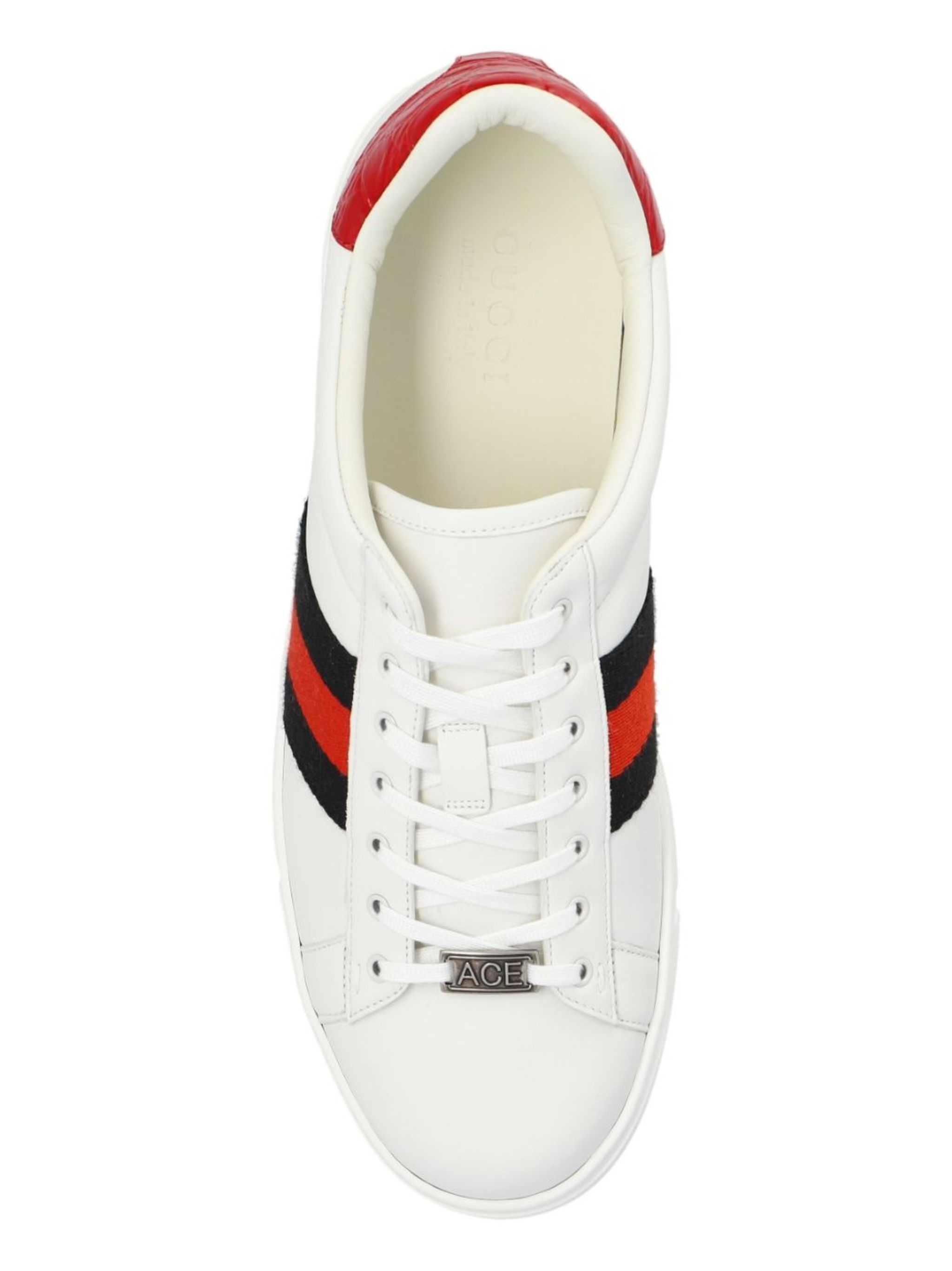 Ace web-trim leather sneakers - 6