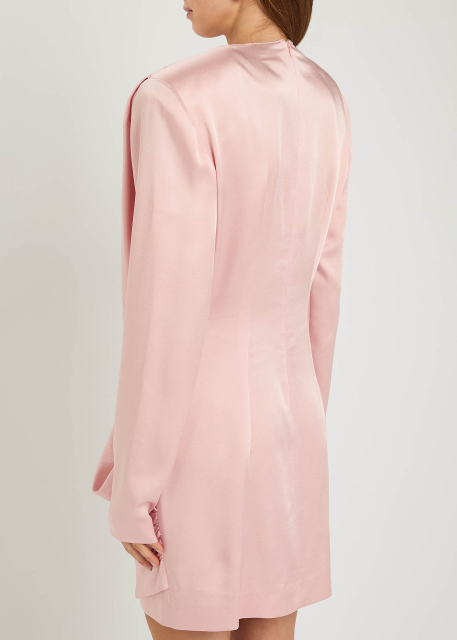 Stella Mccartney Draped Satin-crepe Mini Dress - 3