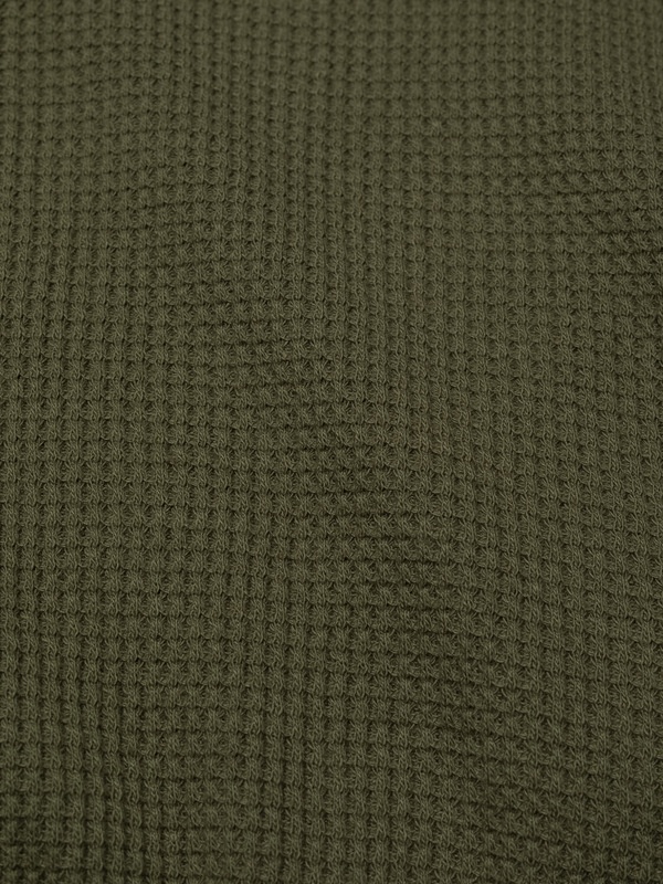 Mira Henley Waffle Olive - 4