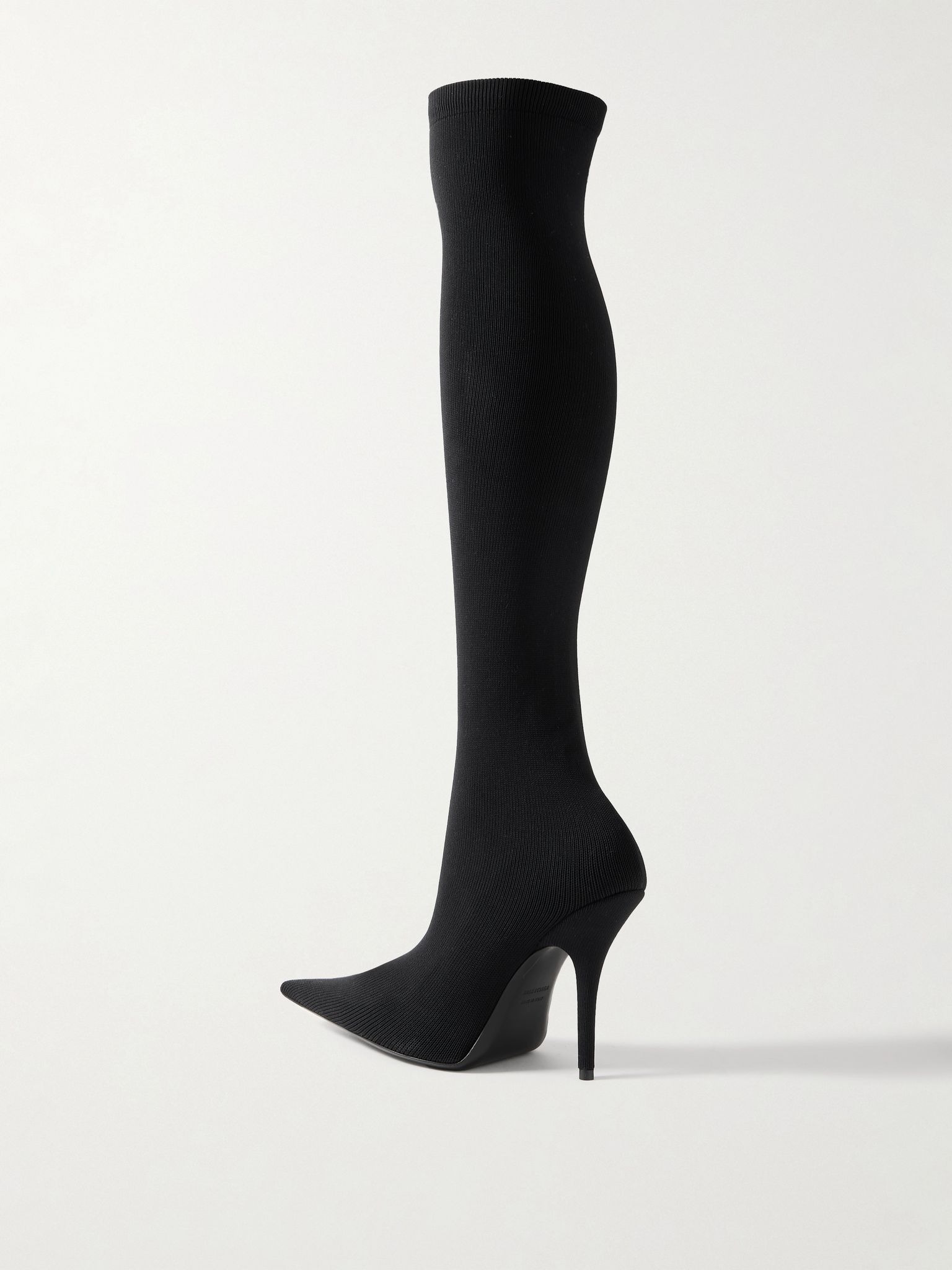 Avenue stretch-knit over-the-knee boots Black - 3