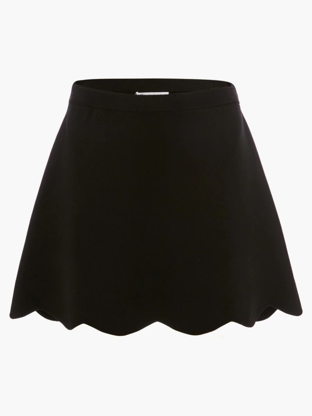 SCALLOPED HEM MINI SKIRT - 1