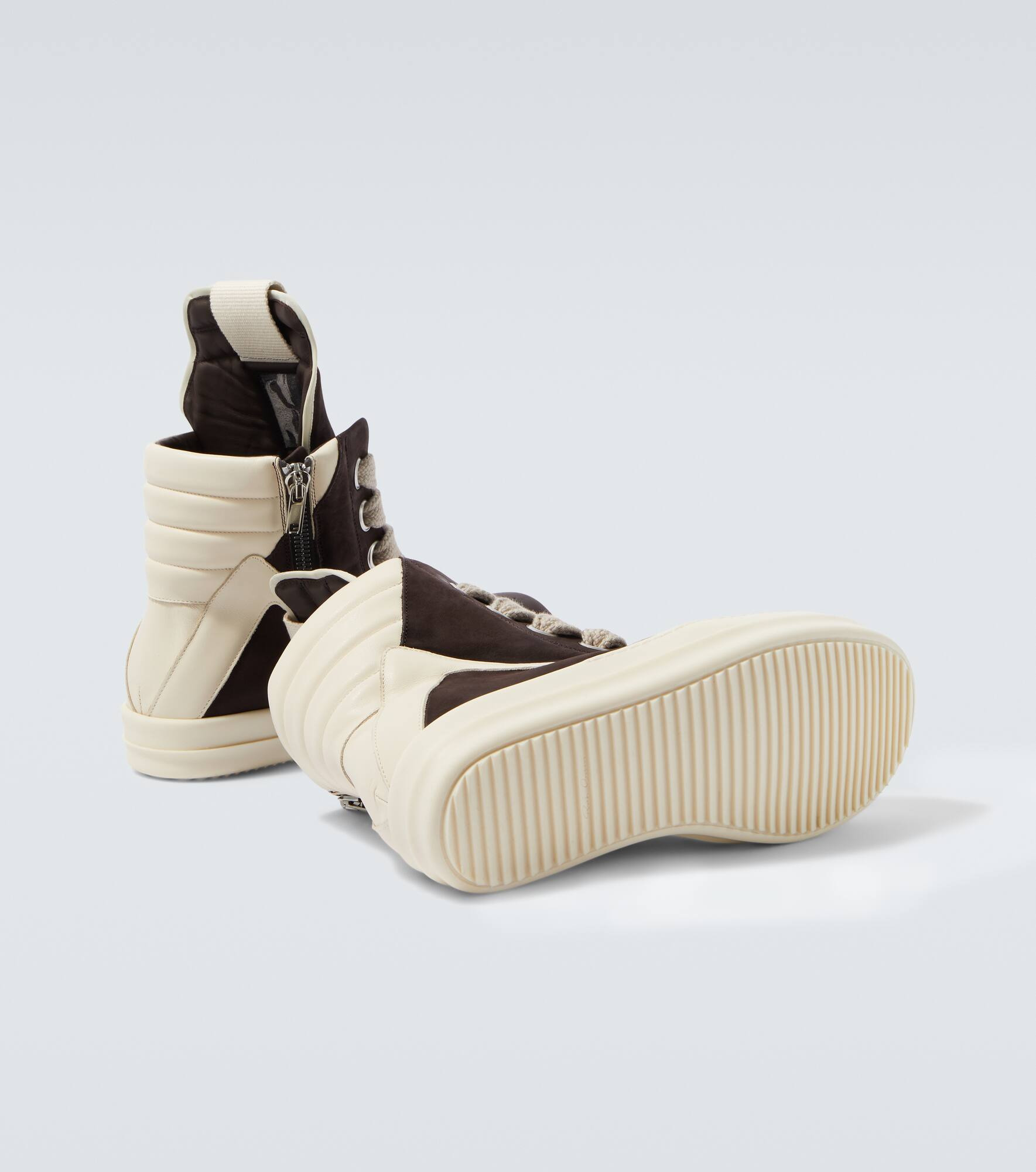 Megageobasket leather sneakers - 7