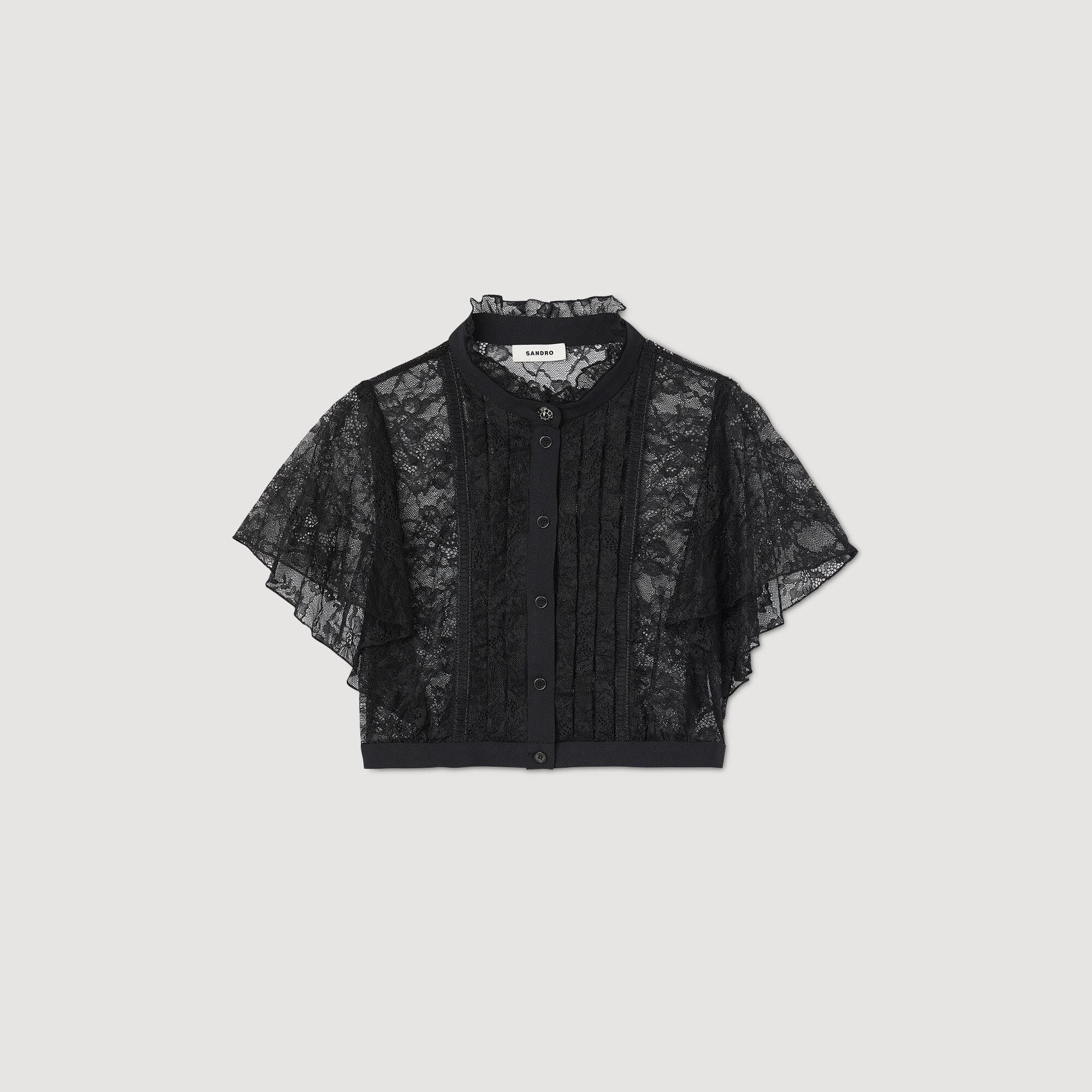 SHORT LACE BLOUSE - 1