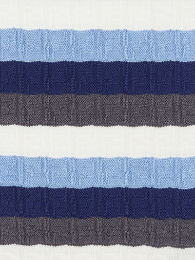 FENDI FF-motif striped scarf outlook