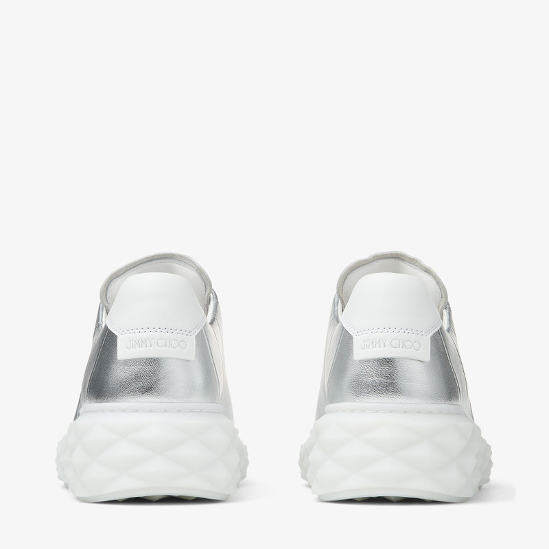 Diamond Light Maxi/F
Silver Metallic Nappa Low-Top Trainers with Platform Sole 6