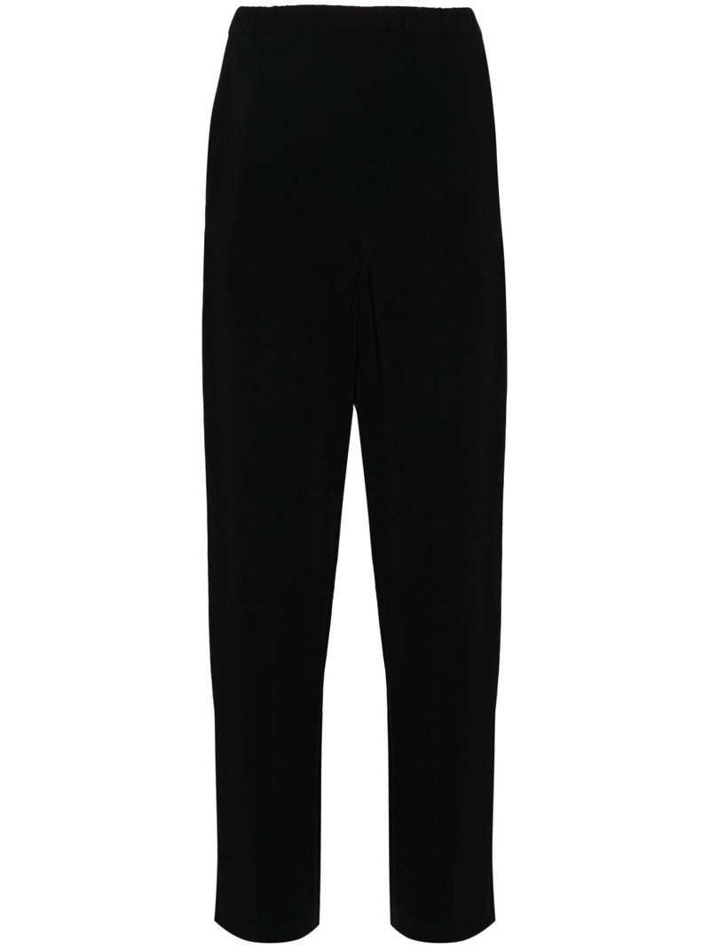 elasticated-waistband trousers 1