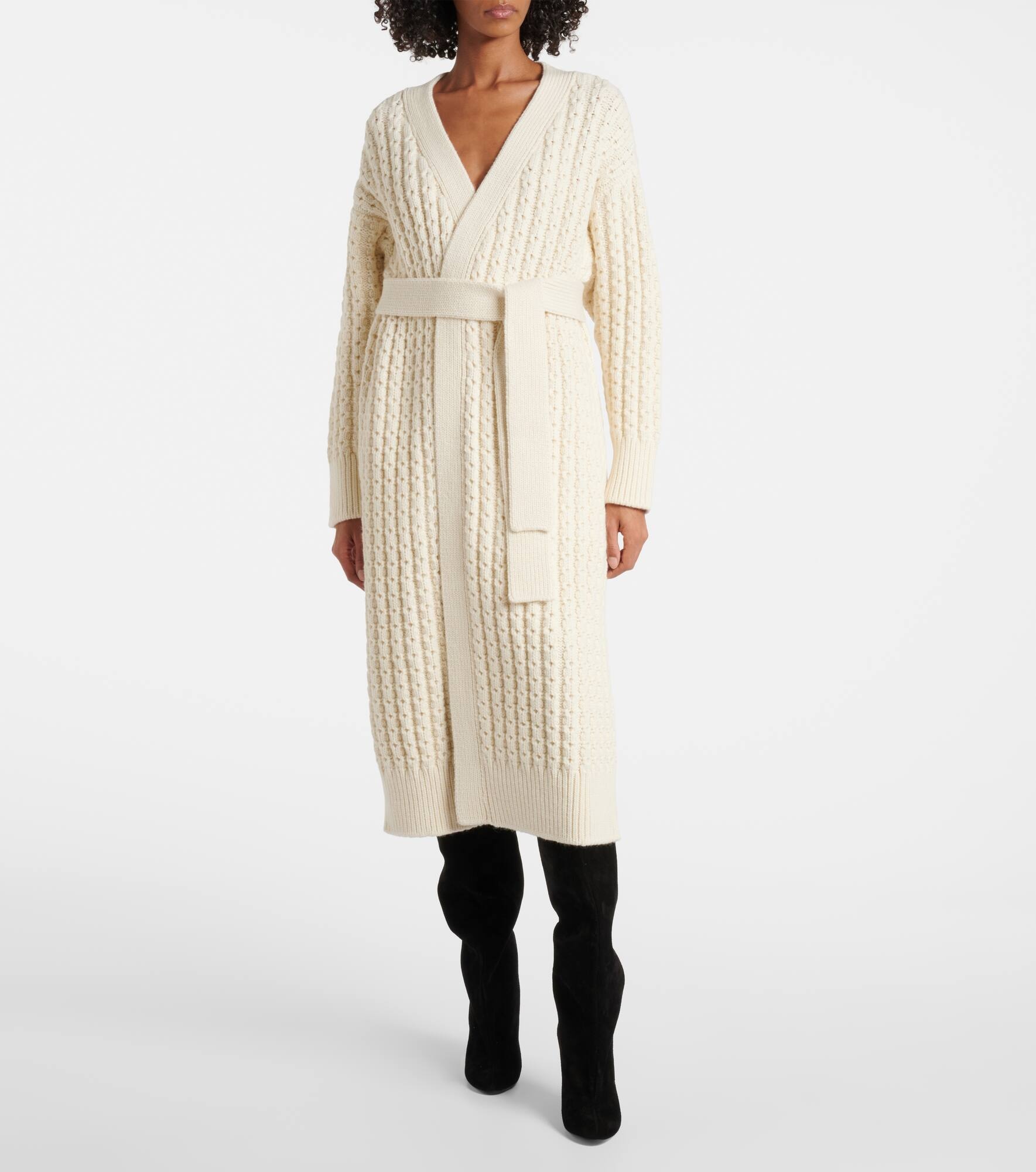 Wool wrap cardigan - 7