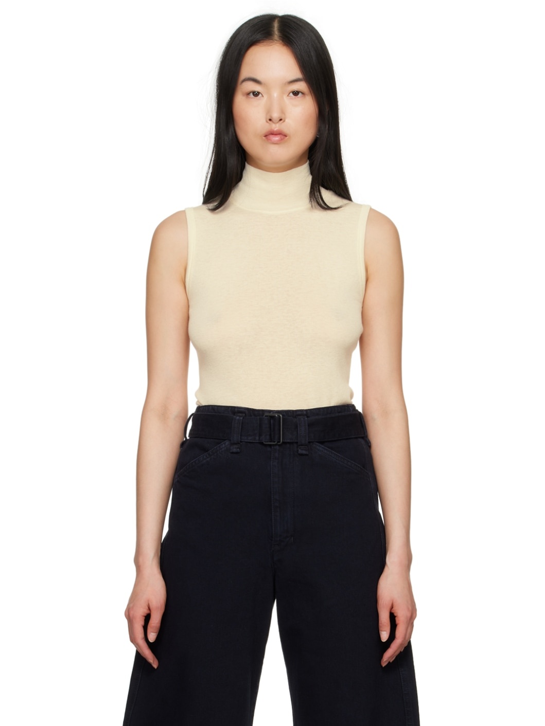 Off-White Seamless Tank Top - 1