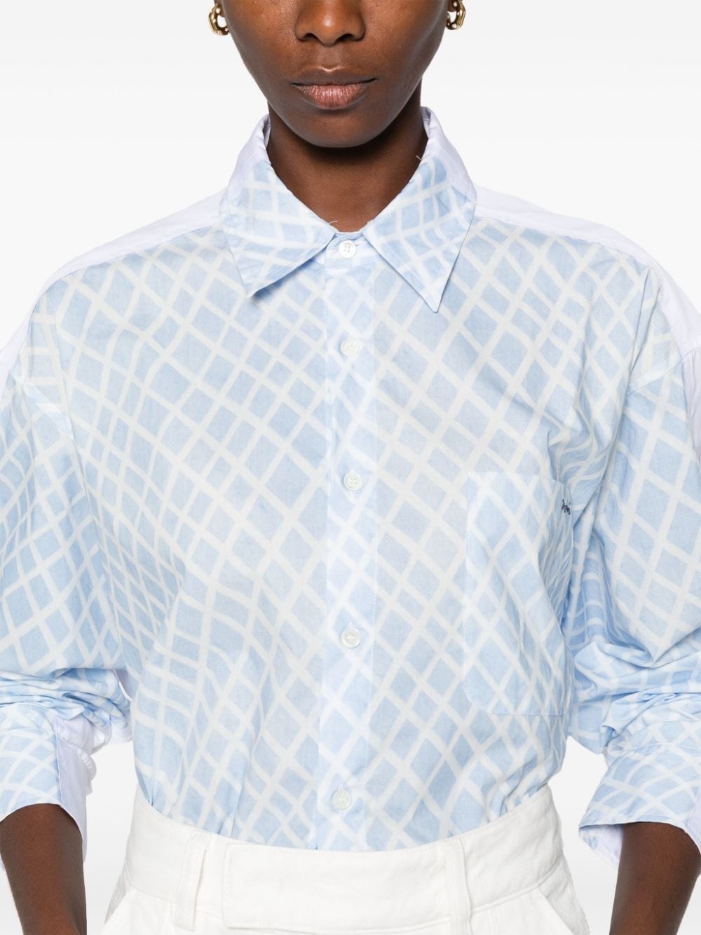 Landscapes poplin shirt - 5