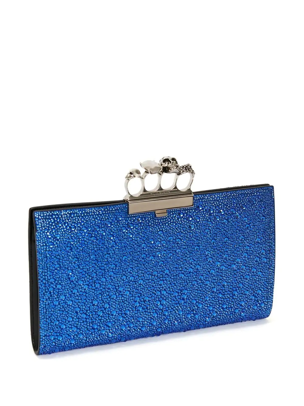 Skull ring glitter clutch bag - 3