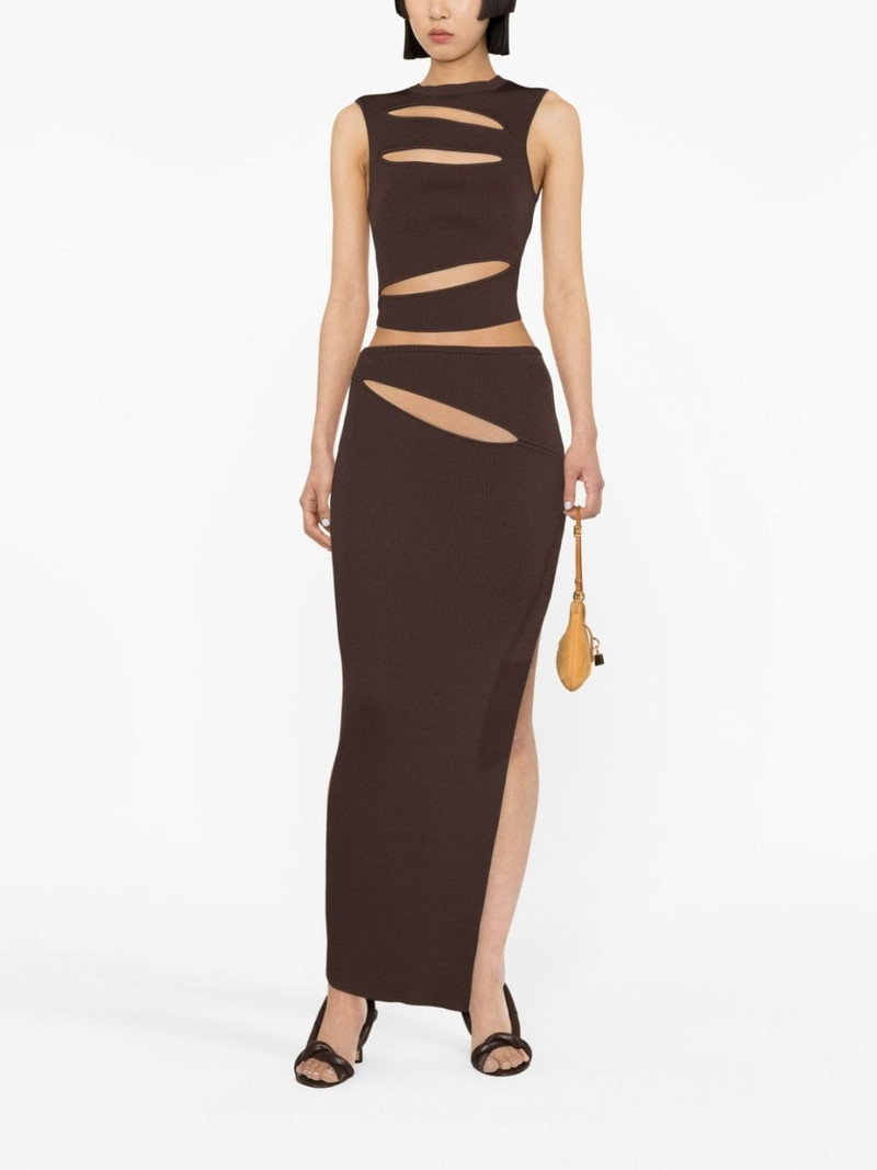 CHRISTOPHER ESBER slash-detail maxi skirt outlook