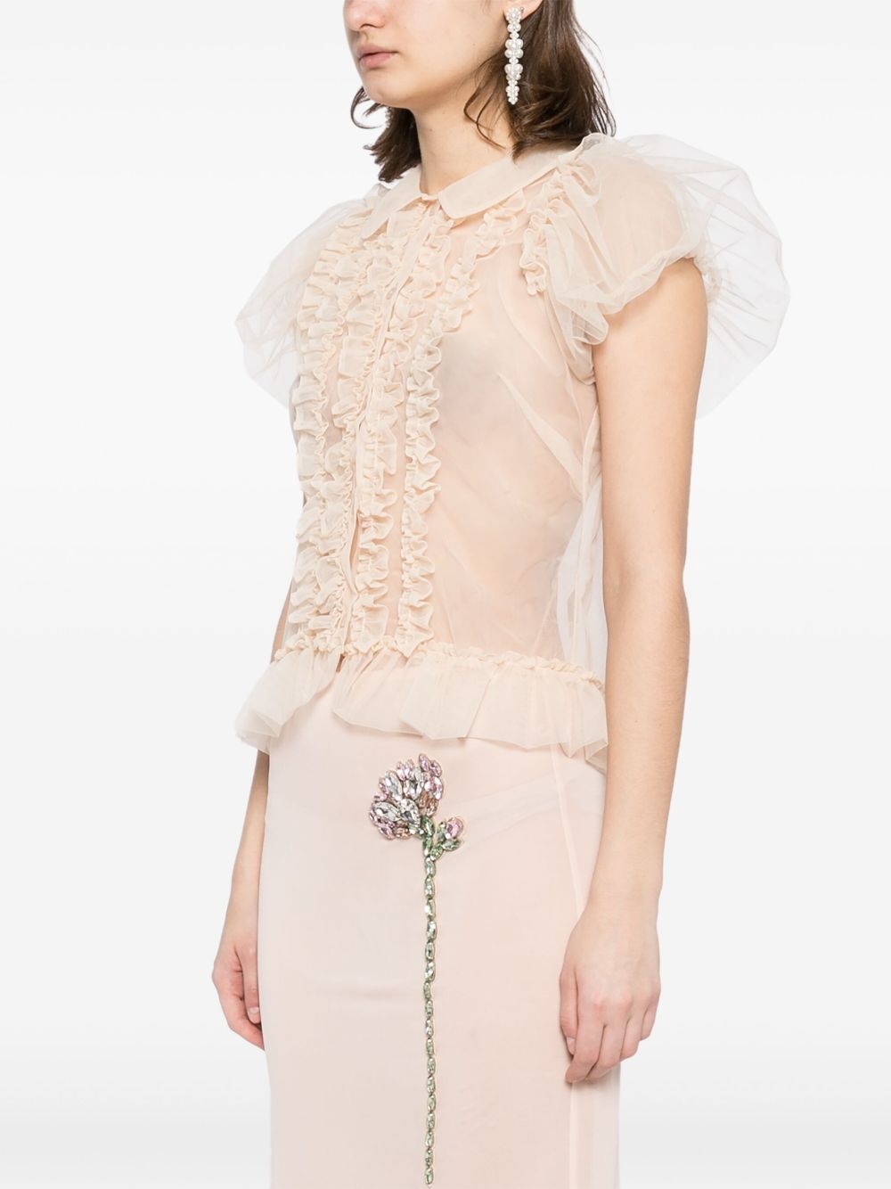 puff-sleeved shirt - 3