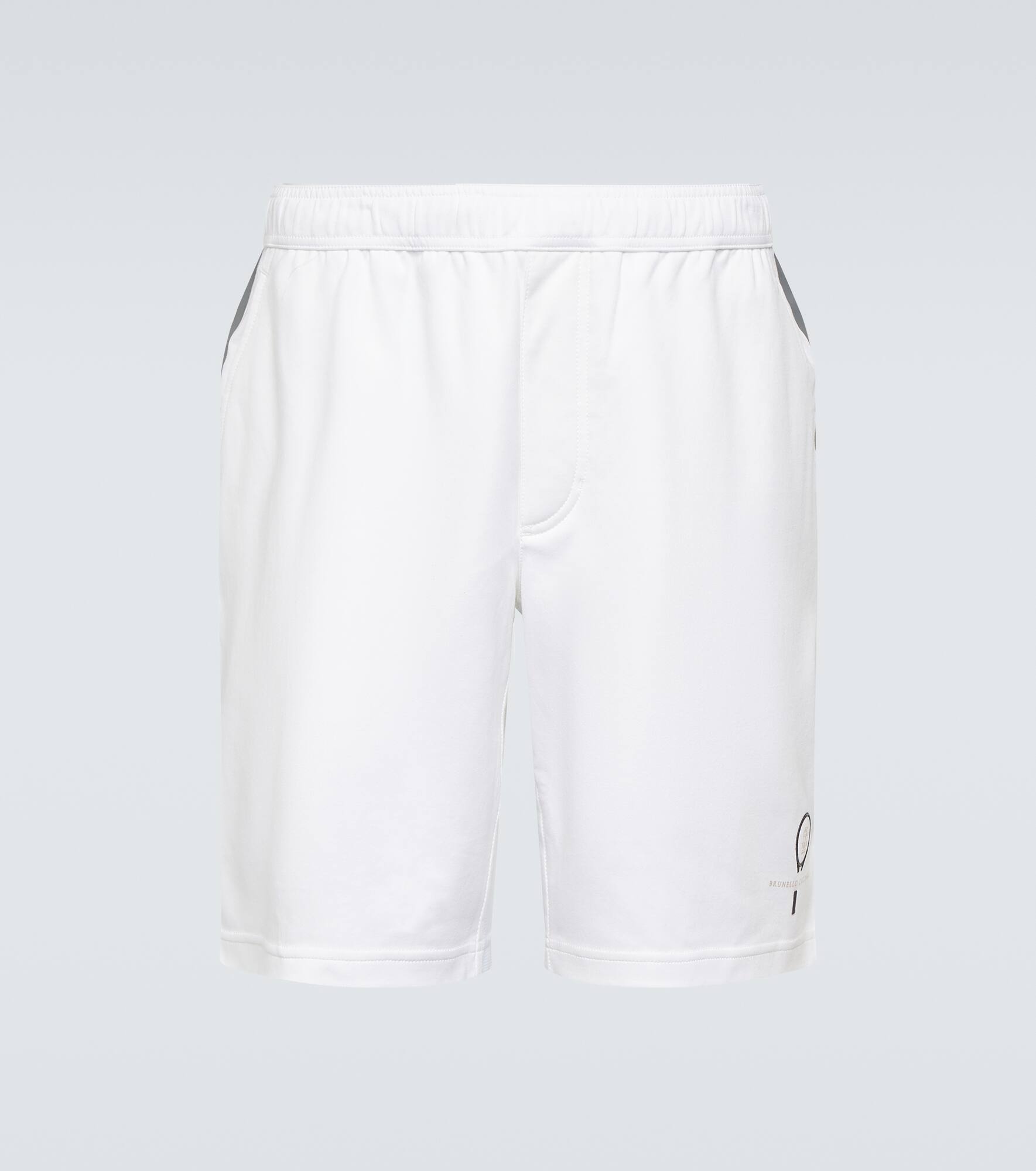 Embroidered cotton Bermuda shorts - 1