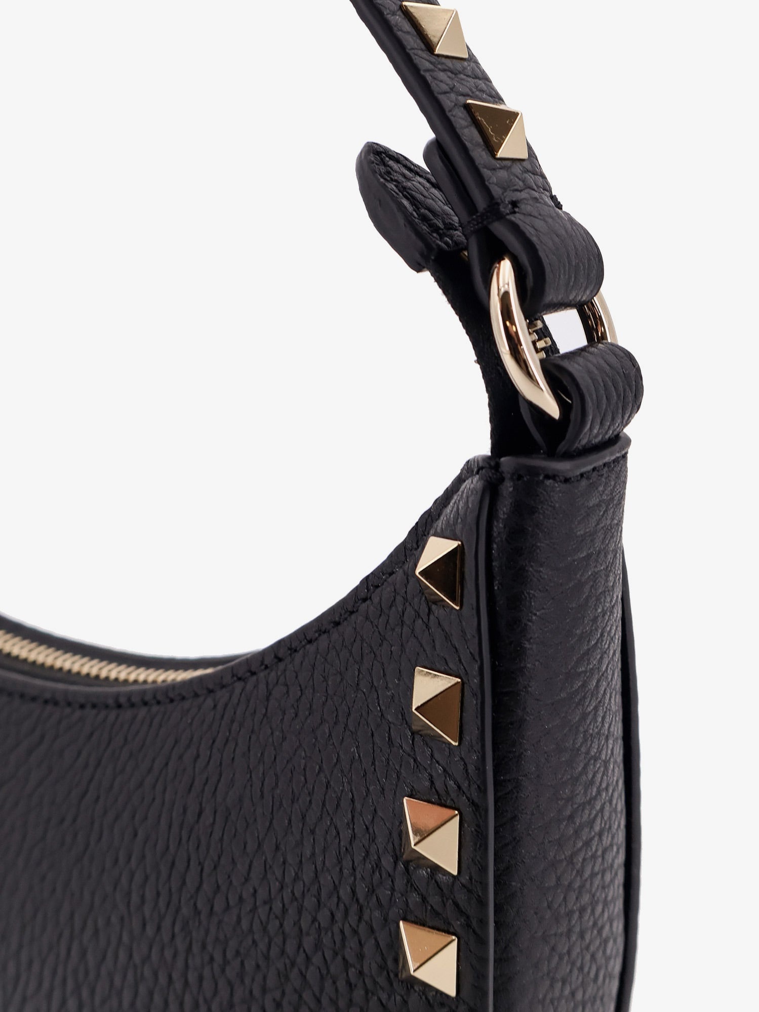 Valentino Garavani Valentino Garavani Rockstud Leather Mini Hobo Bag - 5