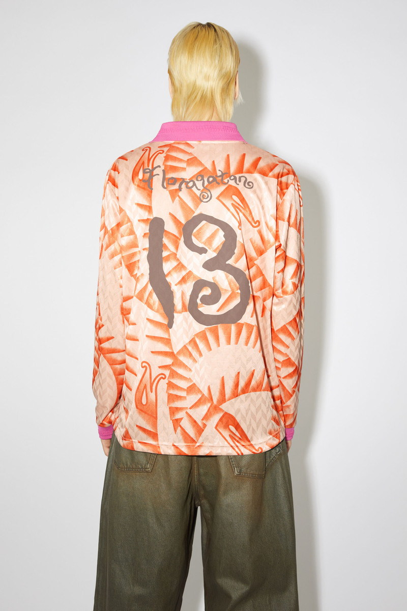 Printed long sleeve t-shirt - Orange 3