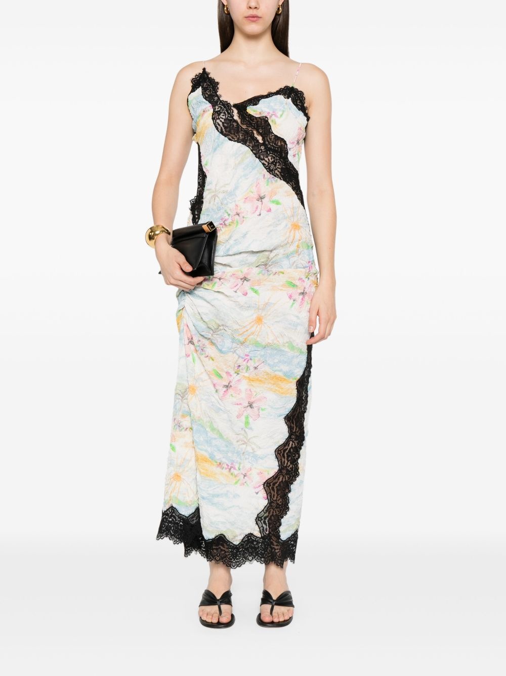 floral-print midi dress - 2