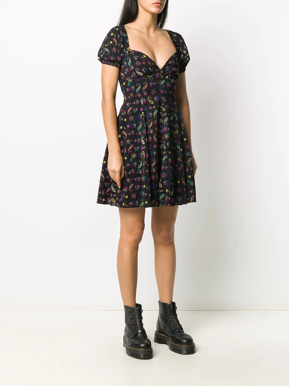 paisley print dress - 3