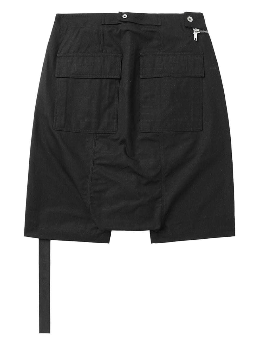 strap-detail drop-crotch shorts - 6