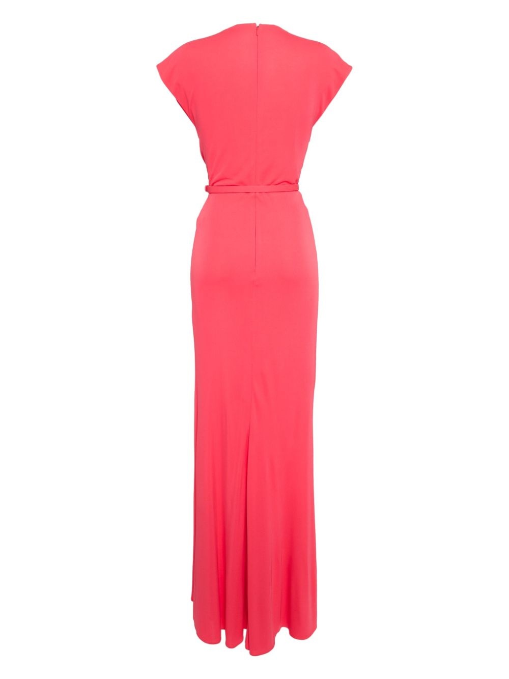 draped midi dress - 2