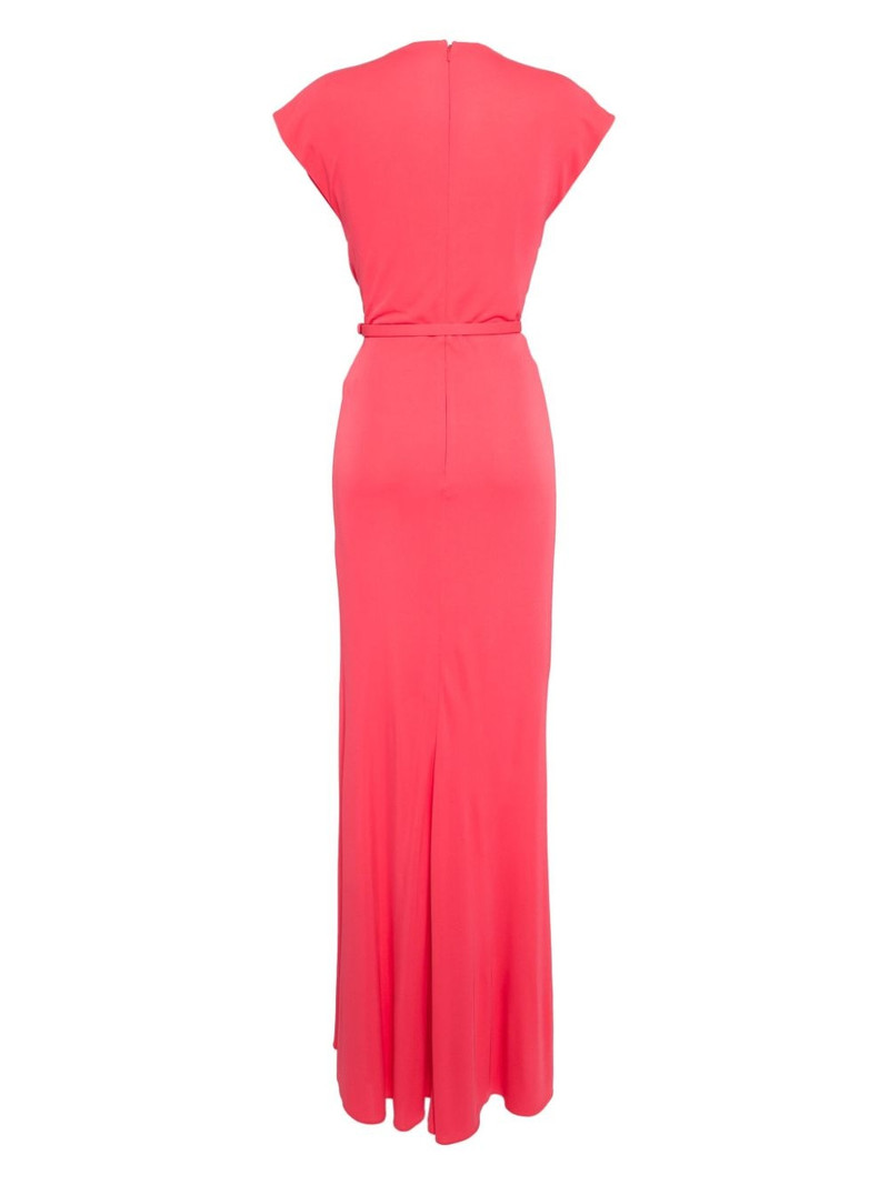 ELIE SAAB draped midi dress outlook