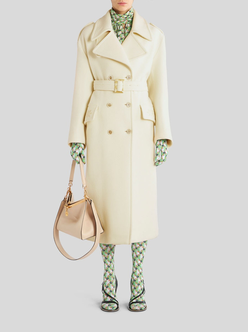 Etro LONG COAT WITH BELT AND EMBROIDERY outlook