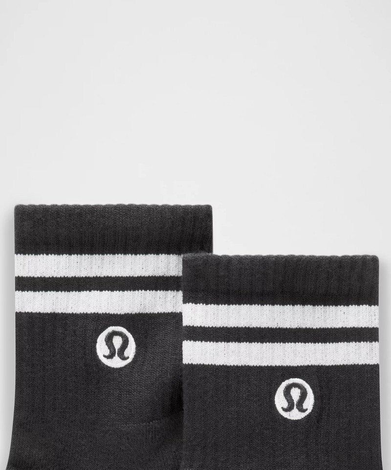 lululemon Unisex Daily Essential Quarter Socks *Stripe outlook