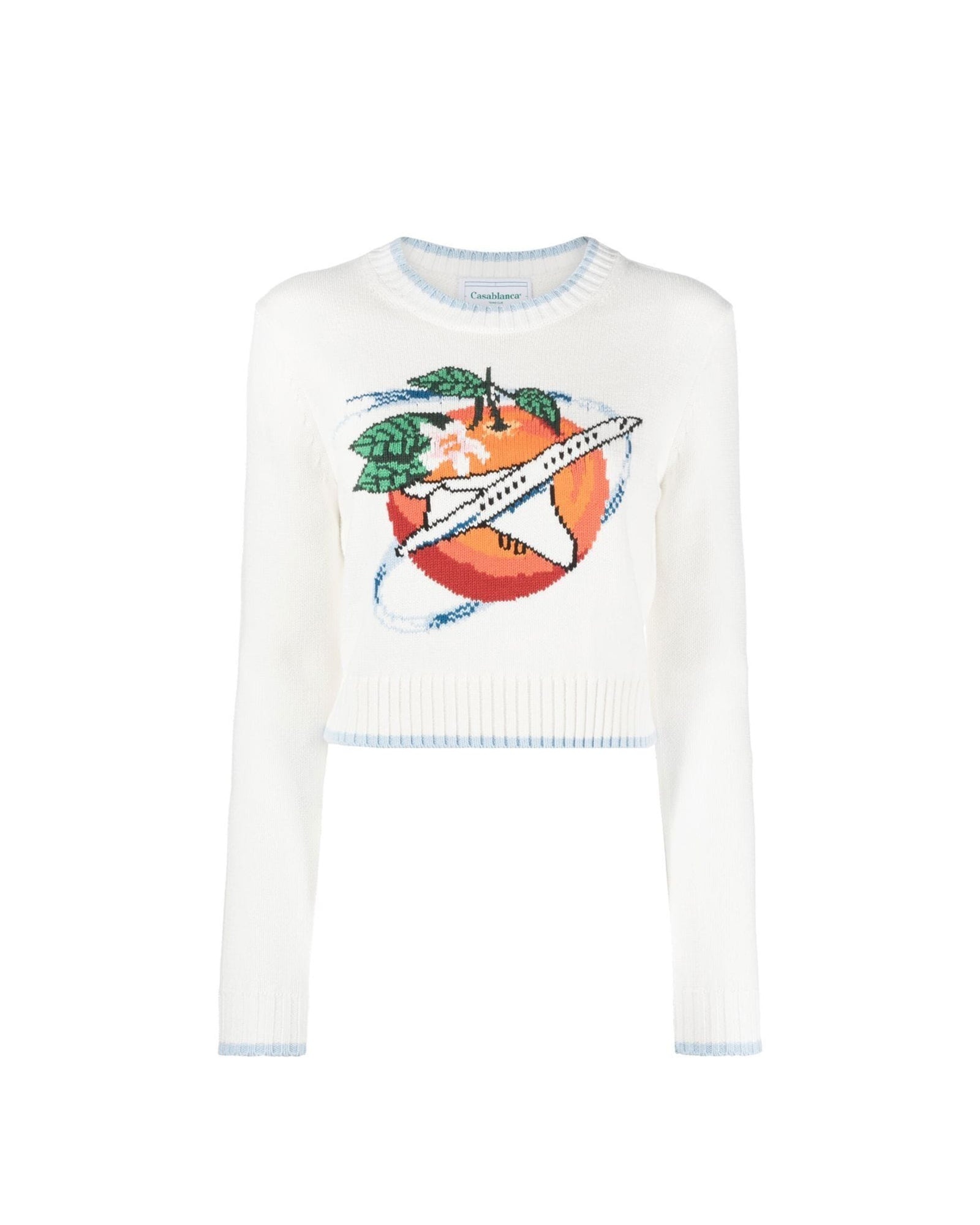 Orbite Autour De L'Orange Crew Neck Jumper - 1