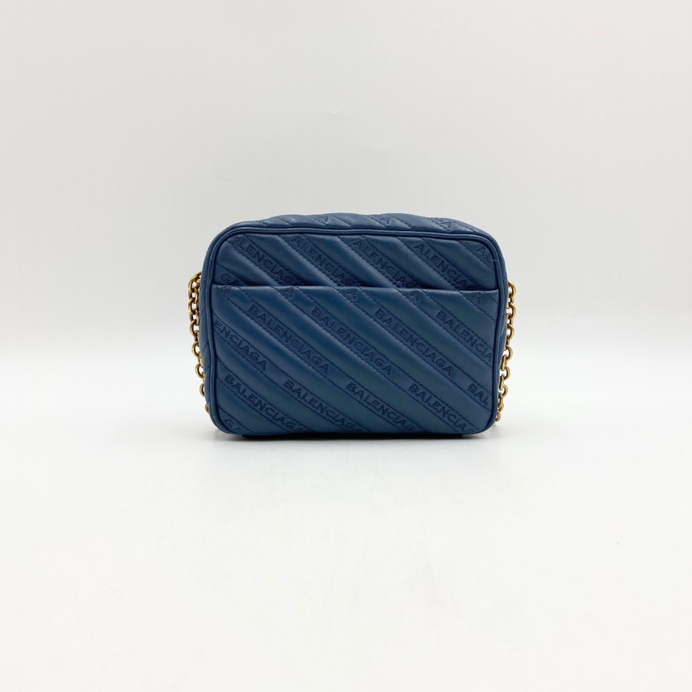 Balenciaga Blue Blanket Chain Crossbody Bag - 3